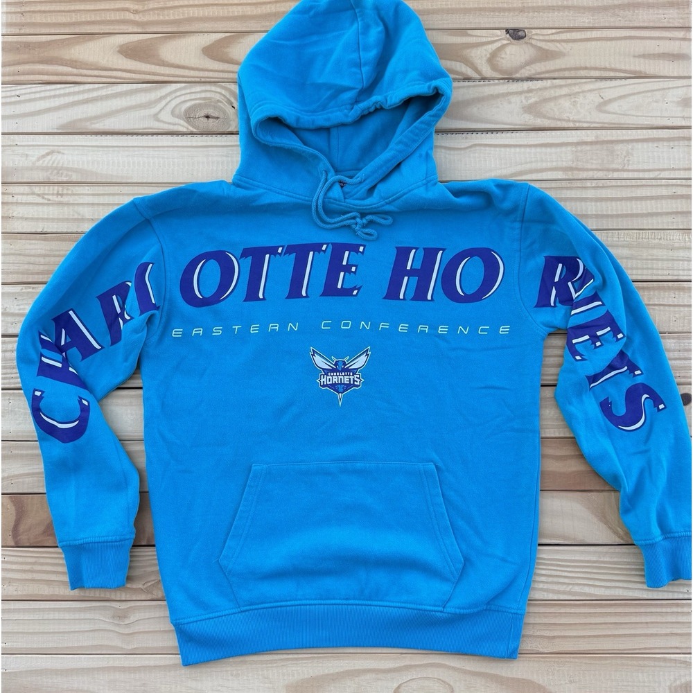 UNK NBA Hoodie Mens M CHARLOTTE HORNETS Wingspan Sweatshirt Pockets‎ Fleece